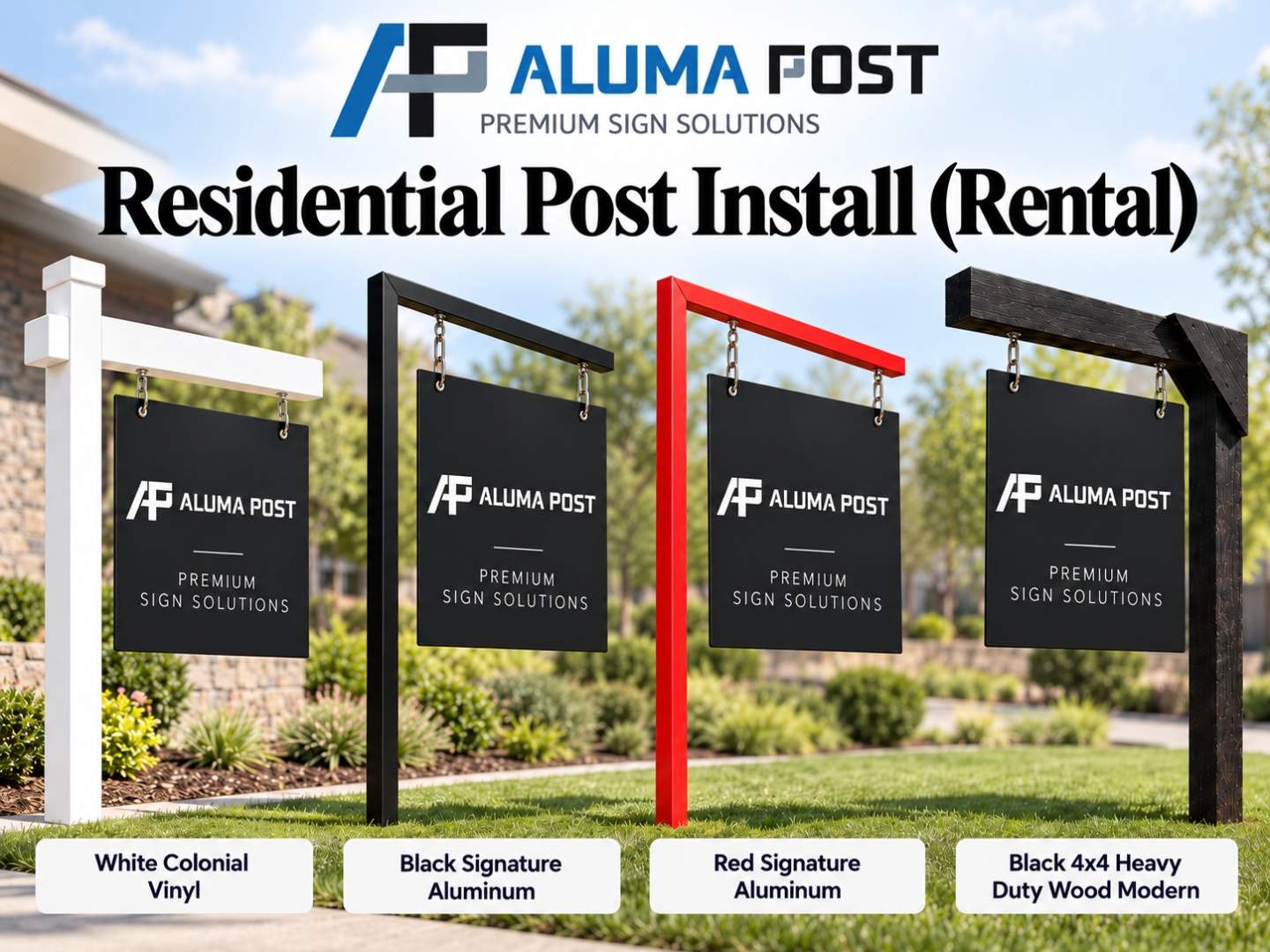 Residential Post Install (Rental) - Aluma Post